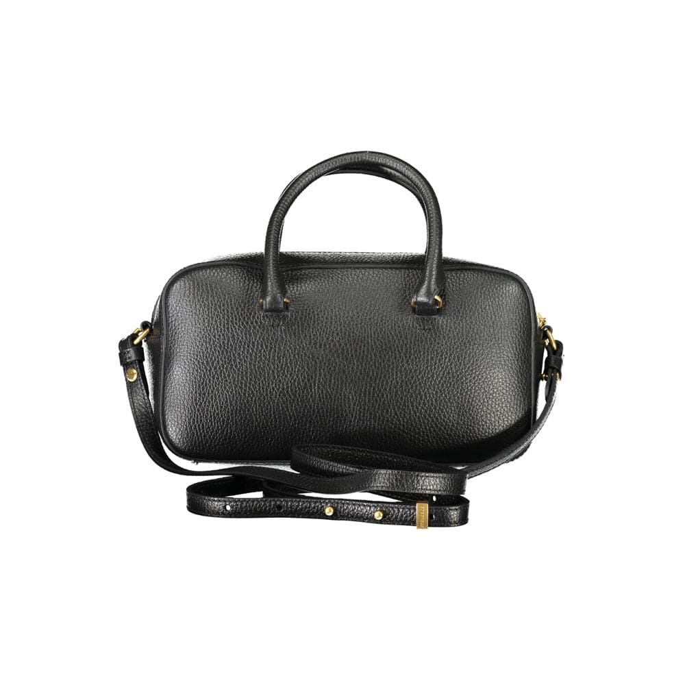 Bolso de mano de piel negra Coccinelle