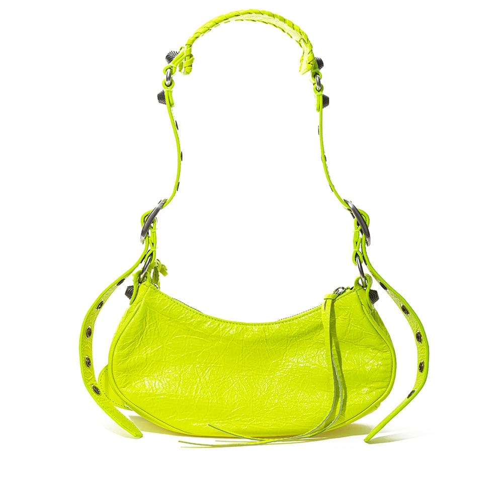 Sac à main Balenciaga en cuir jaune ensoleillé Treasure