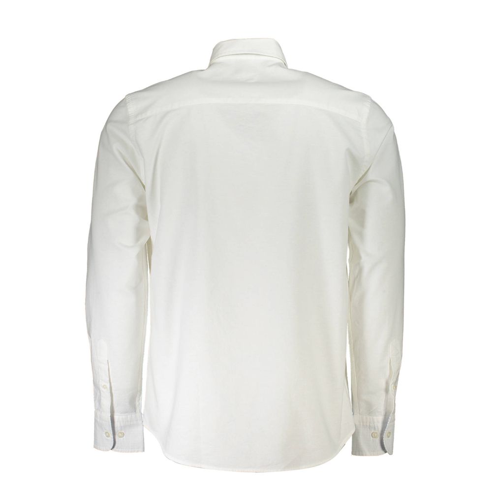 Camisa elegante de algodón blanca con botones de North Sails