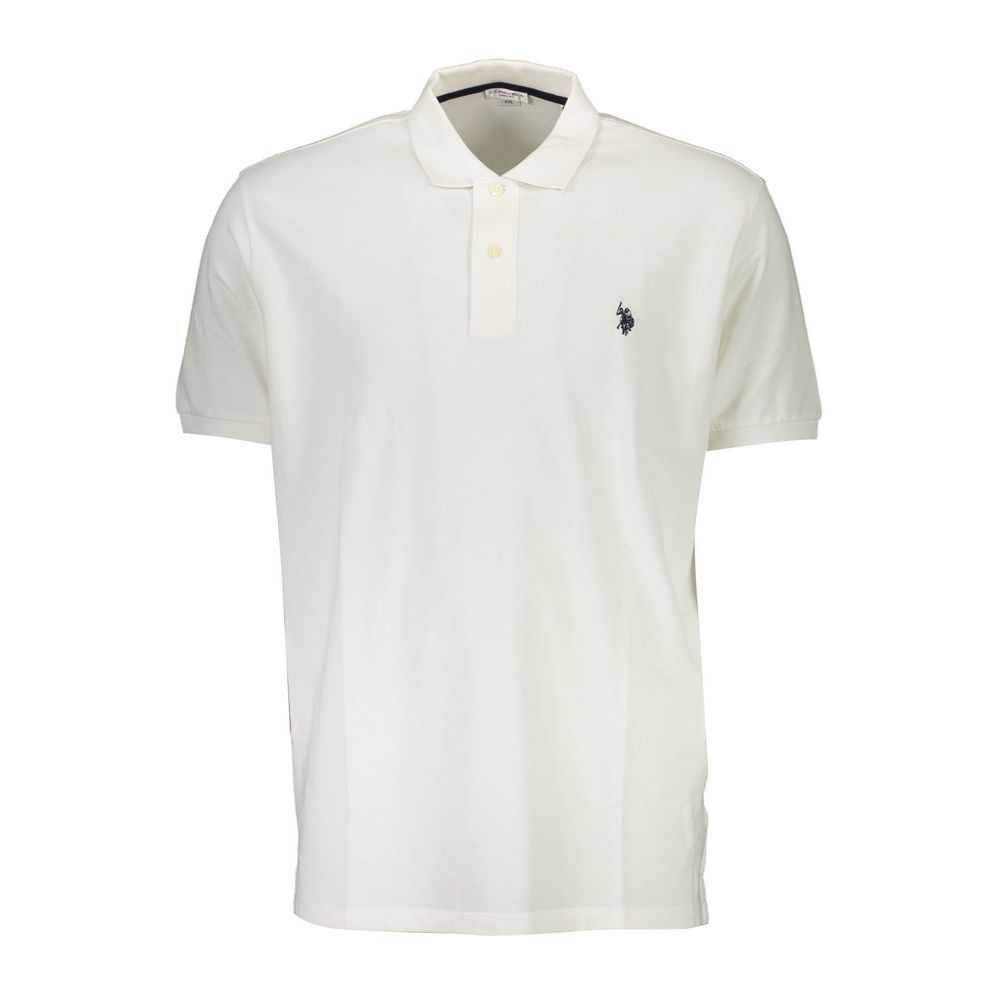 Polo brodé blanc chic US POLO ASSN. pour homme