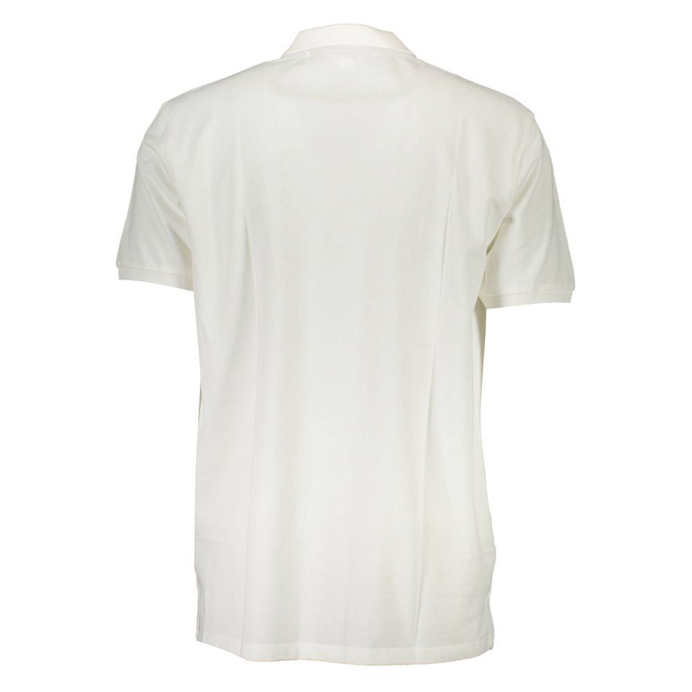 US POLO ASSN. Polo elegante blanco bordado para hombre