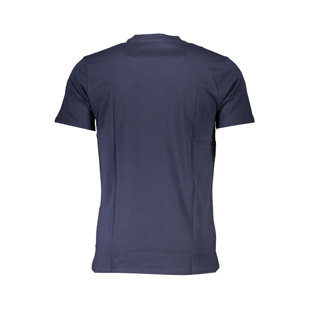 Camiseta de algodón azul Cavalli Class