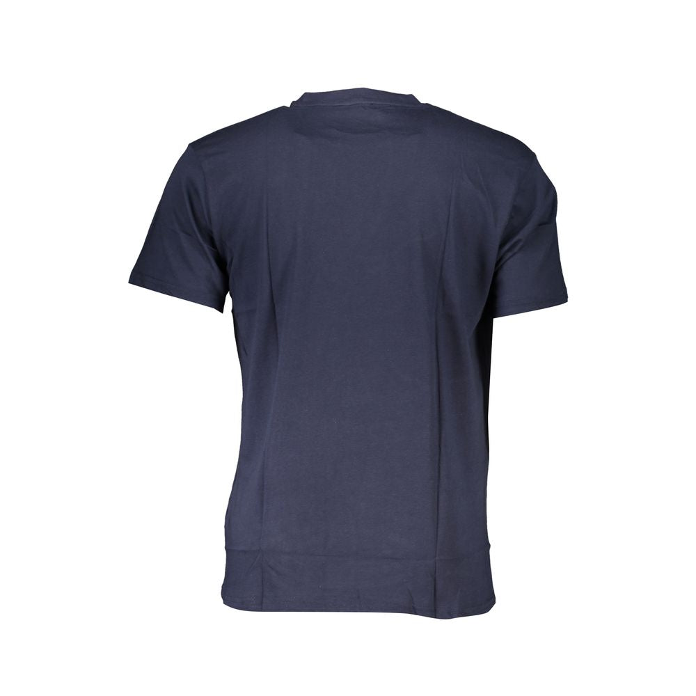 Camiseta de algodón azul Cavalli Class