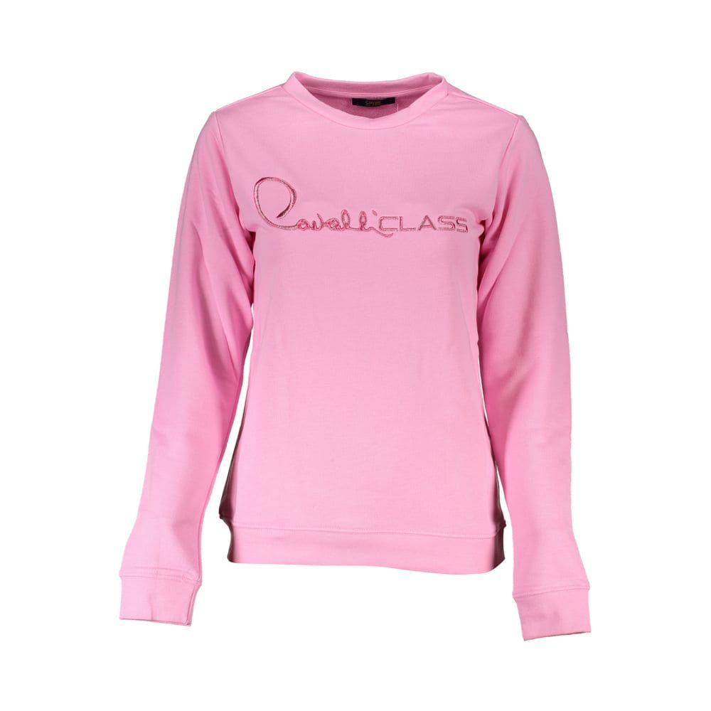 Pull en coton rose de la classe Cavalli