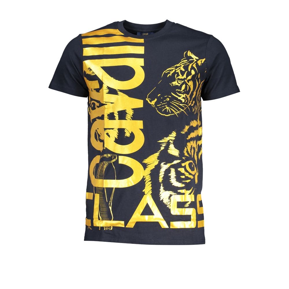 Cavalli Class Blue Cotton T-Shirt