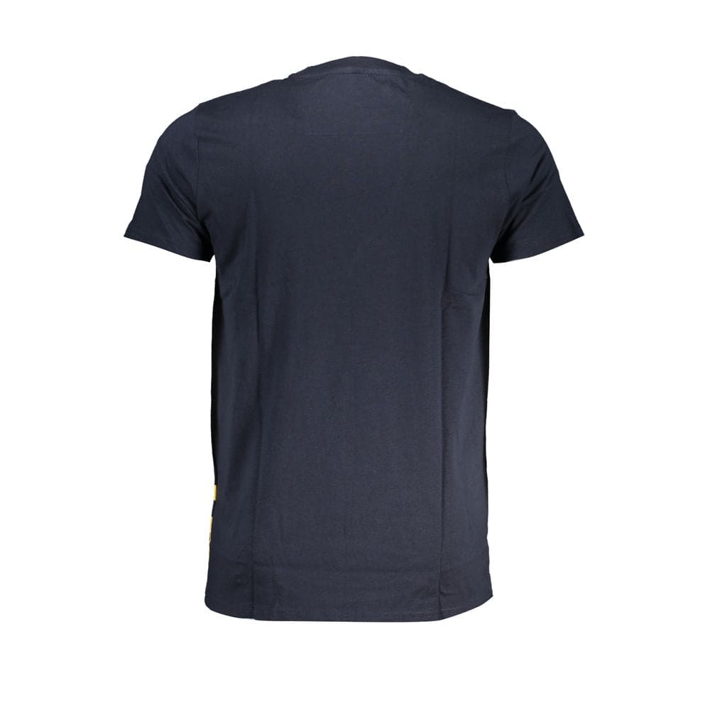 Camiseta de algodón azul Cavalli Class