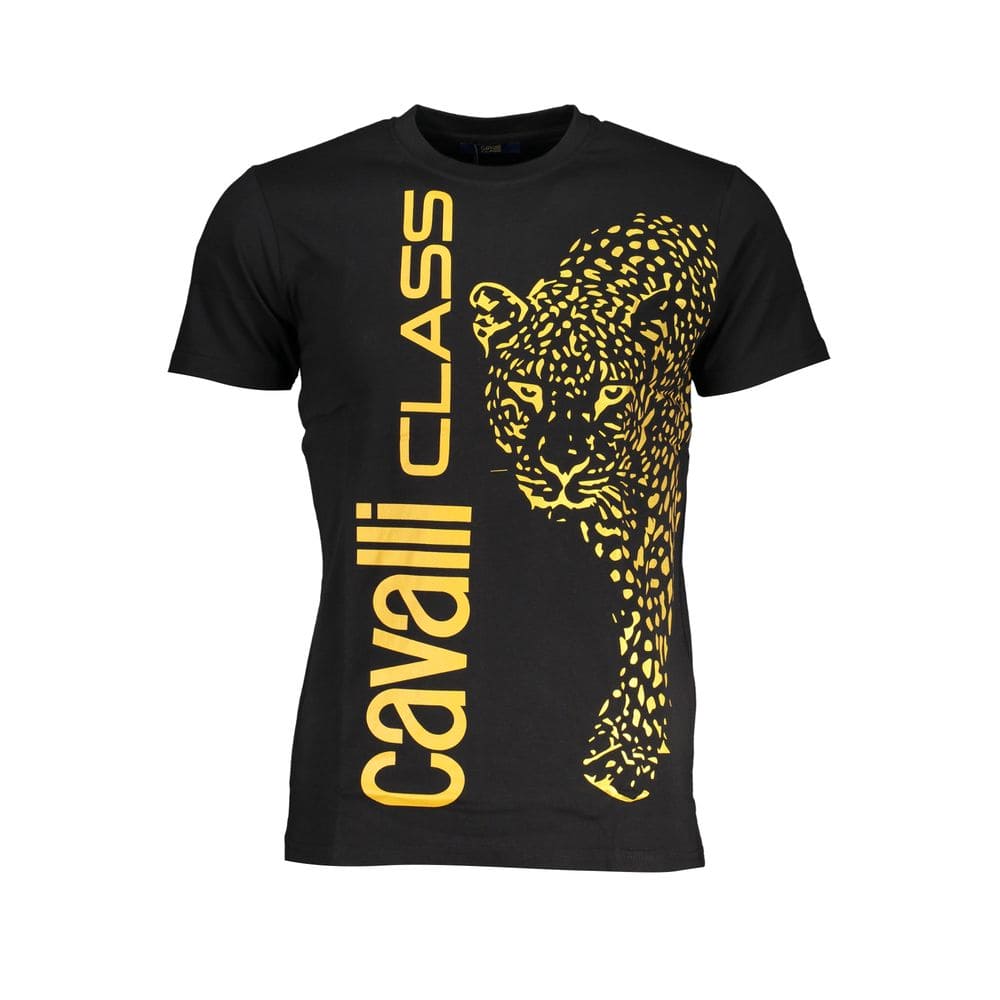 T-shirt en coton noir Cavalli Class