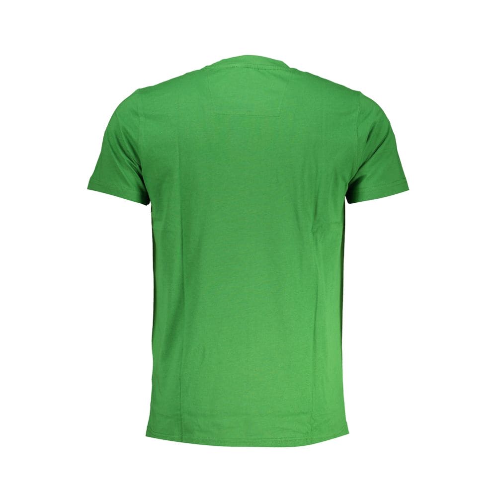 Camiseta de algodón verde Cavalli Class