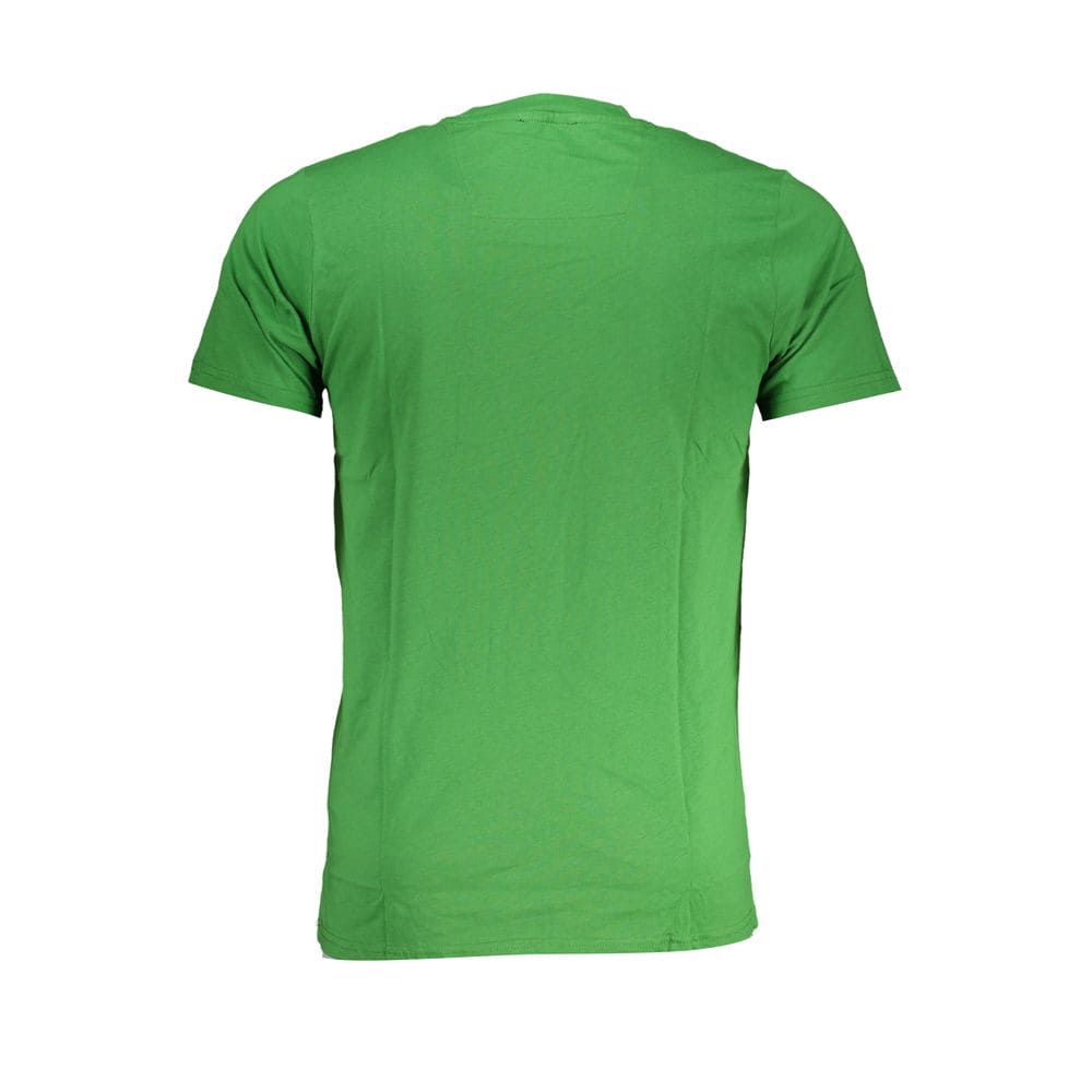 Camiseta de algodón verde Cavalli Class