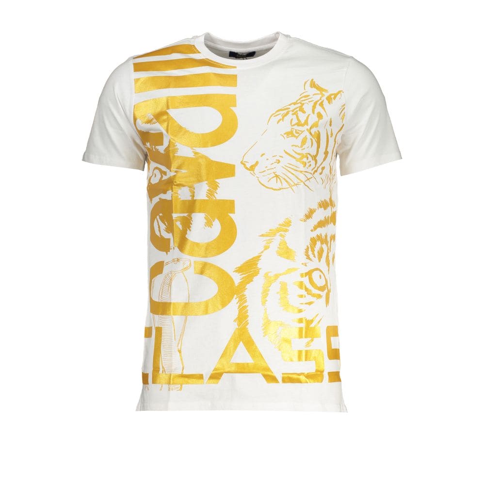 Camiseta de algodón blanca de la clase Cavalli