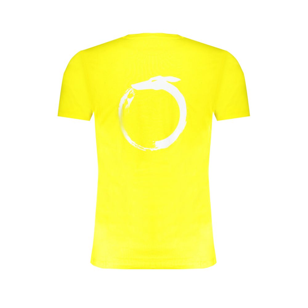 T-shirt en coton jaune Trussardi