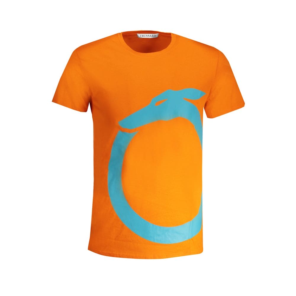 T-shirt en coton orange Trussardi