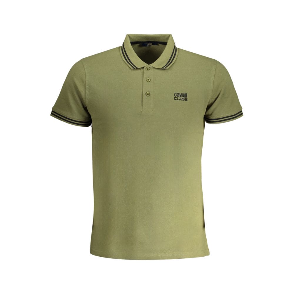 Polo de algodón verde Cavalli Class