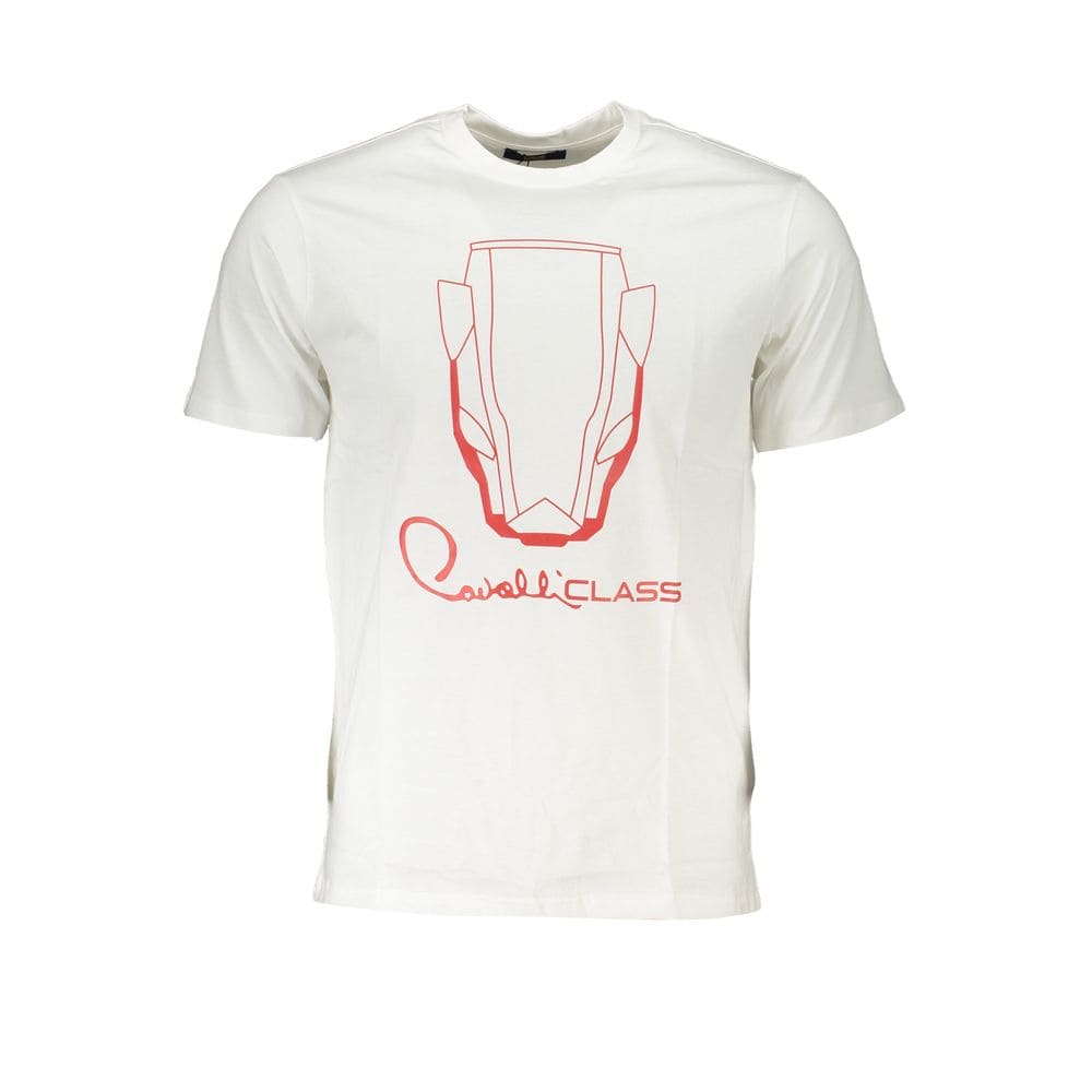 T-shirt en coton blanc de classe Cavalli