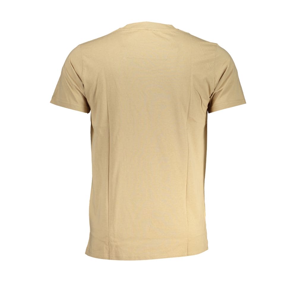 Camiseta de algodón beige Cavalli Class