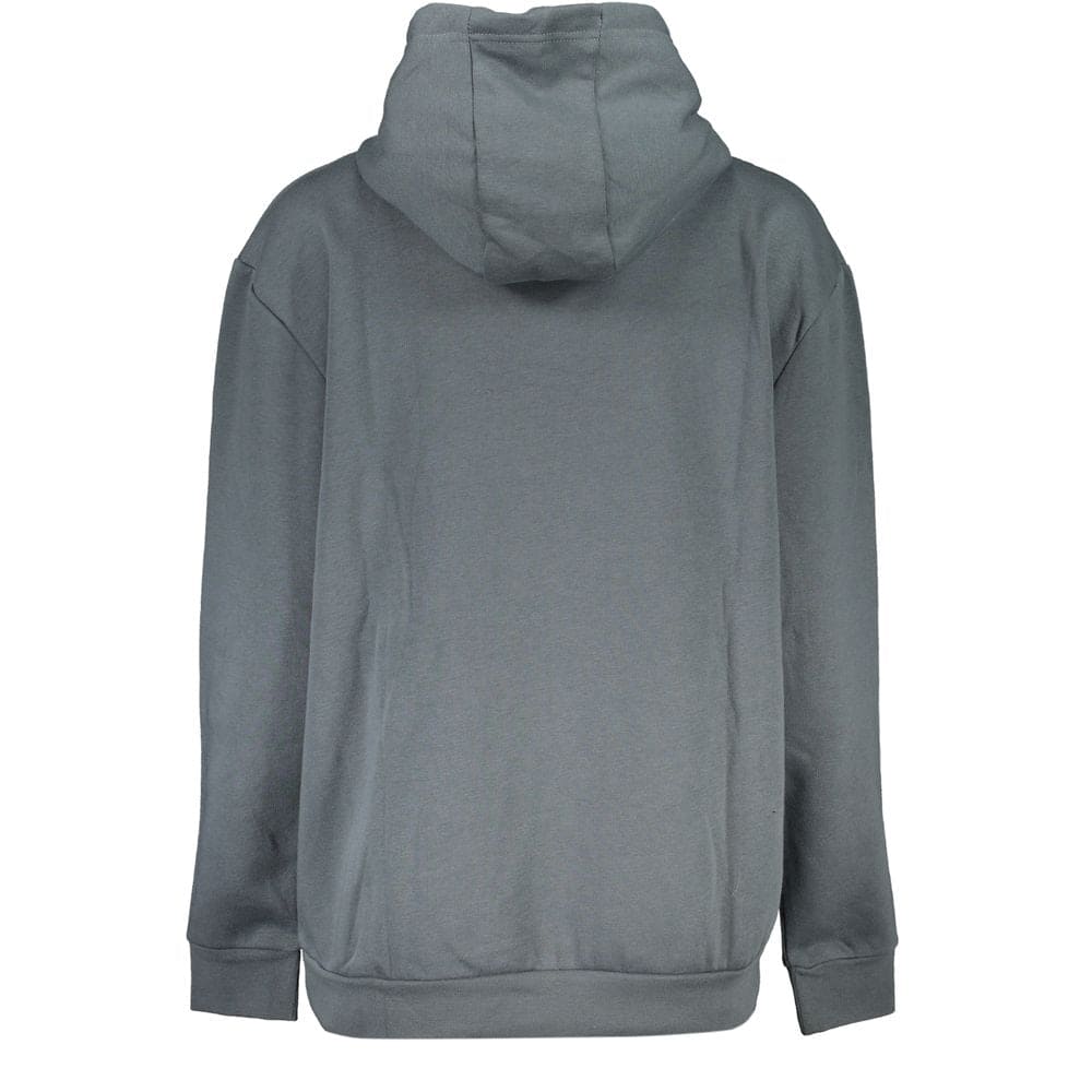 Sudadera con capucha elegante de polar Cavalli Class en color gris