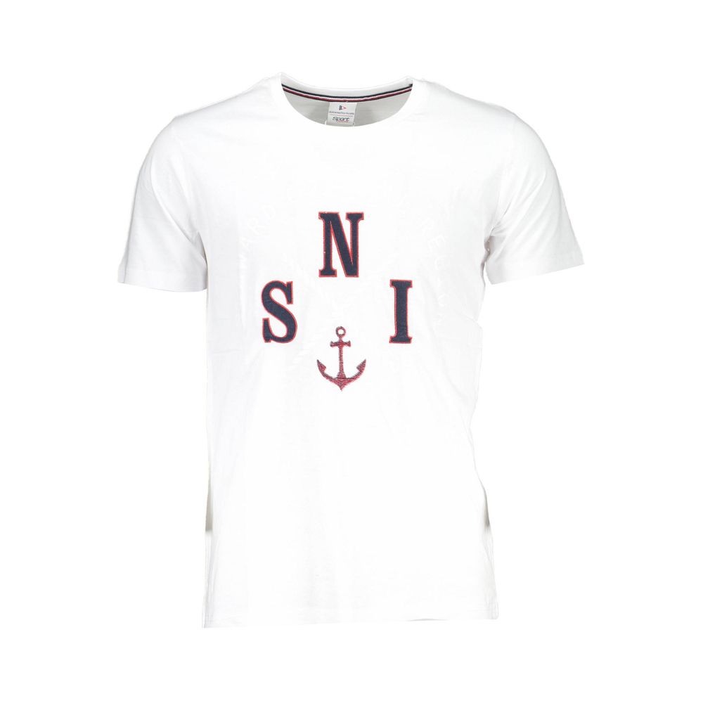 T-shirt en coton blanc Scuola Nautica