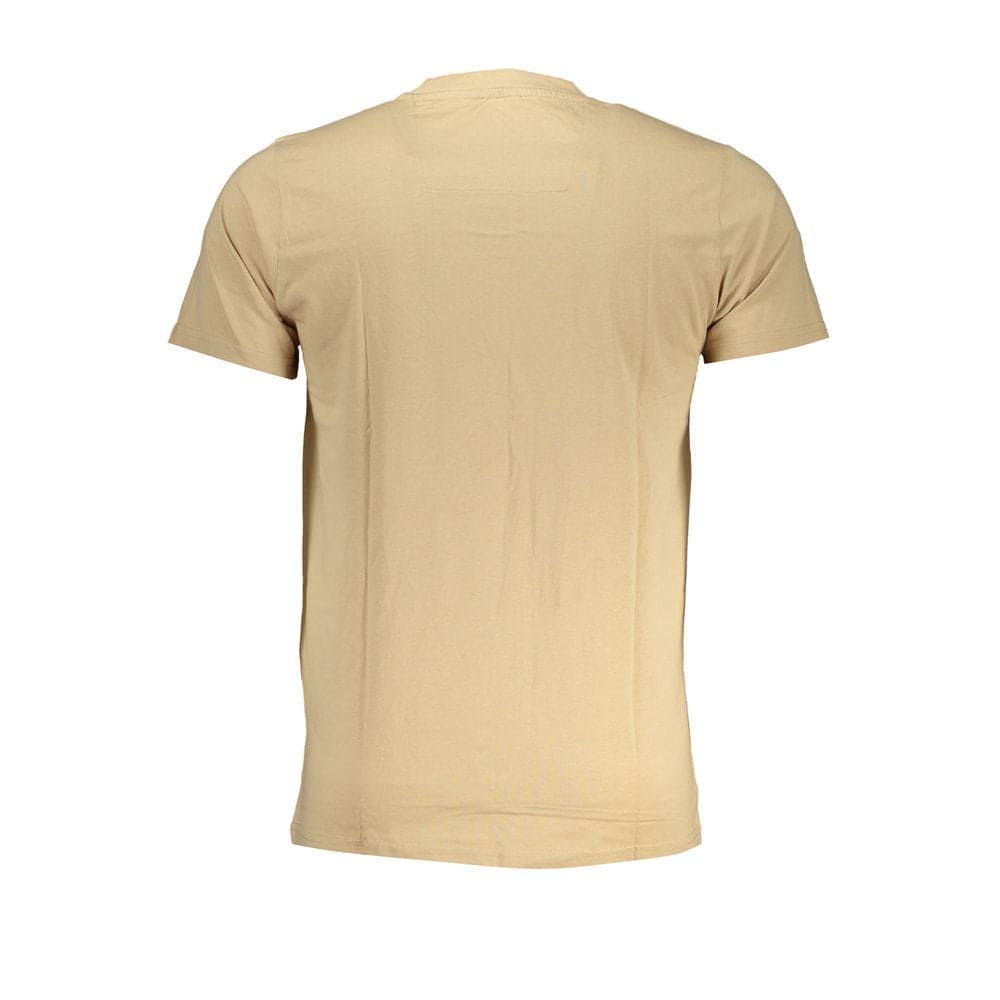 Camiseta de algodón beige Cavalli Class