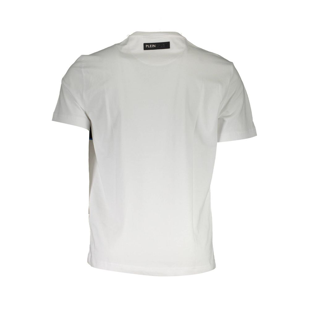 Plein Sport White Cotton Men T-Shirt