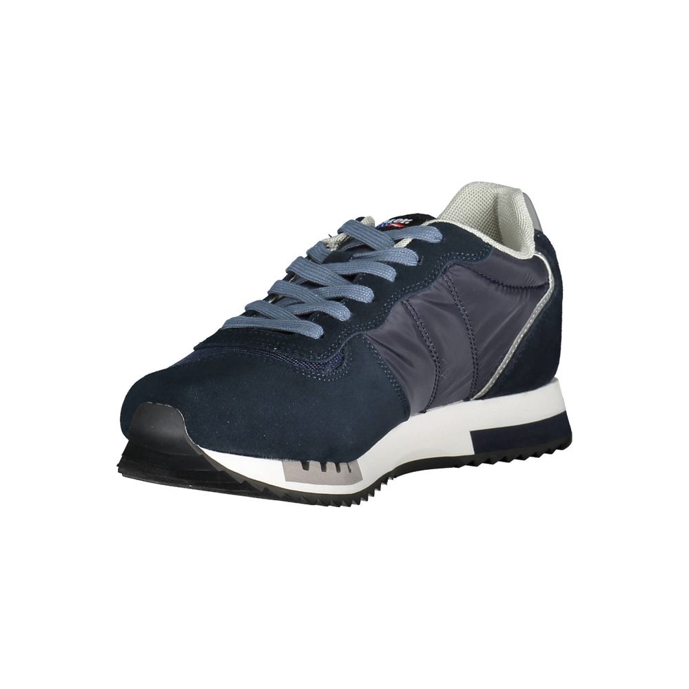 Blauer Sleek Blue Sports Sneakers with Contrasting Details