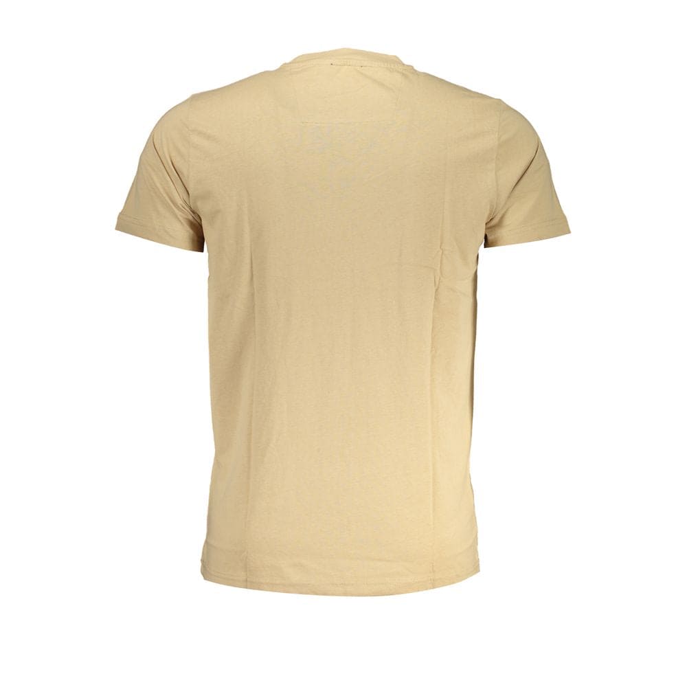 Camiseta de algodón beige Cavalli Class