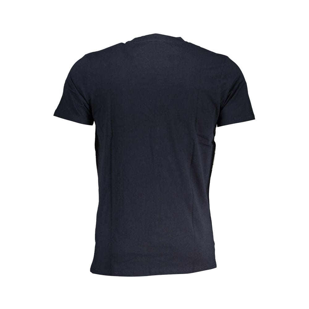 Camiseta de algodón azul Cavalli Class