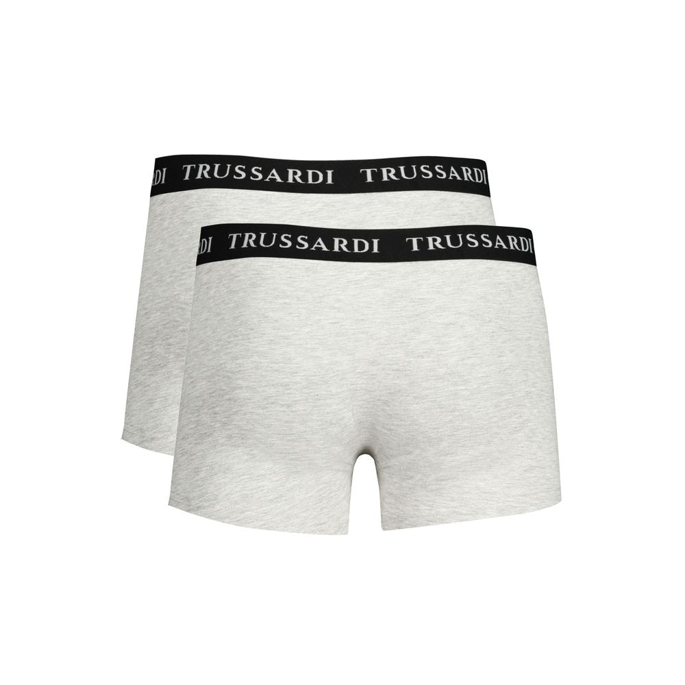 Sous-vêtements en coton gris Trussardi