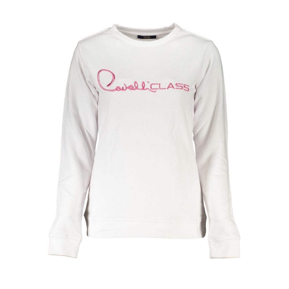 Pull en coton blanc de la classe Cavalli