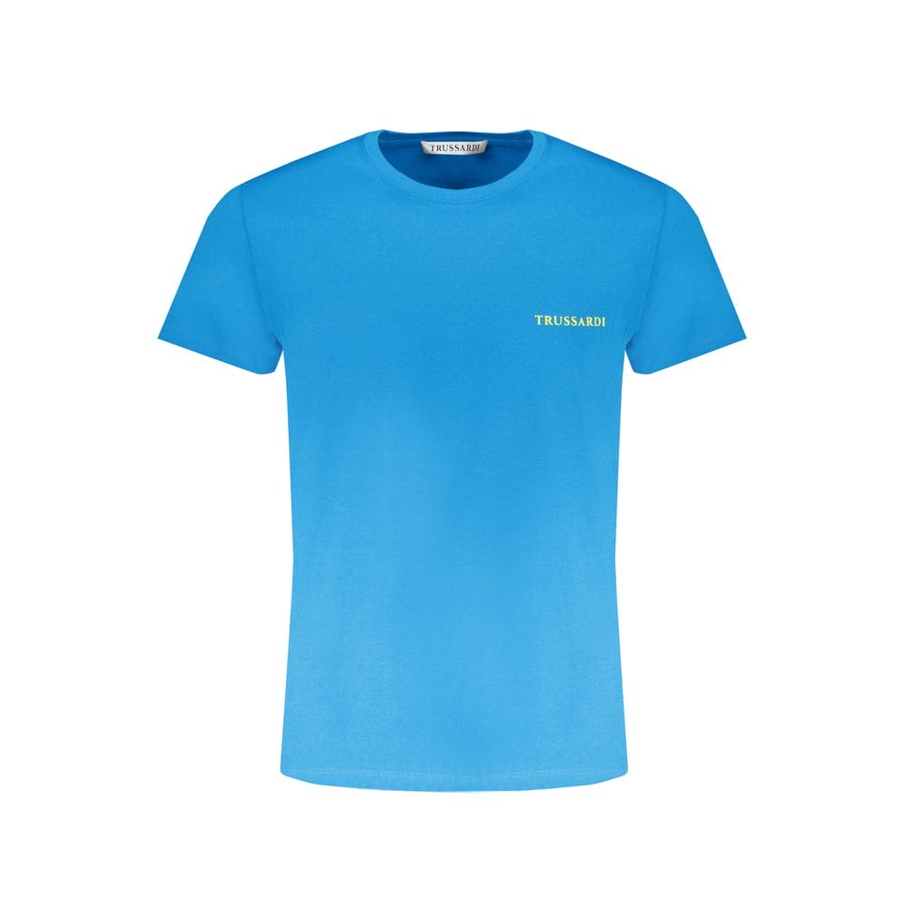 T-shirt en coton bleu clair Trussardi