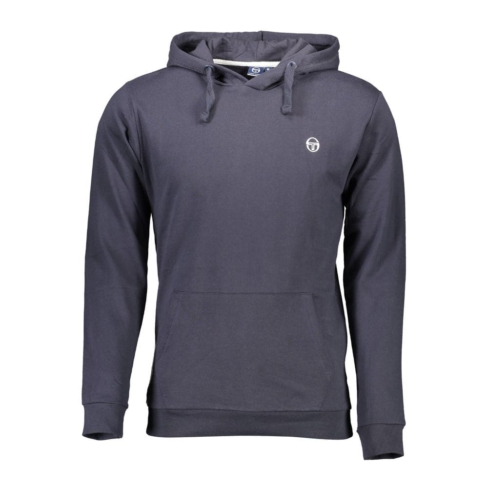 Sudadera con capucha azul clásica Sergio Tacchini