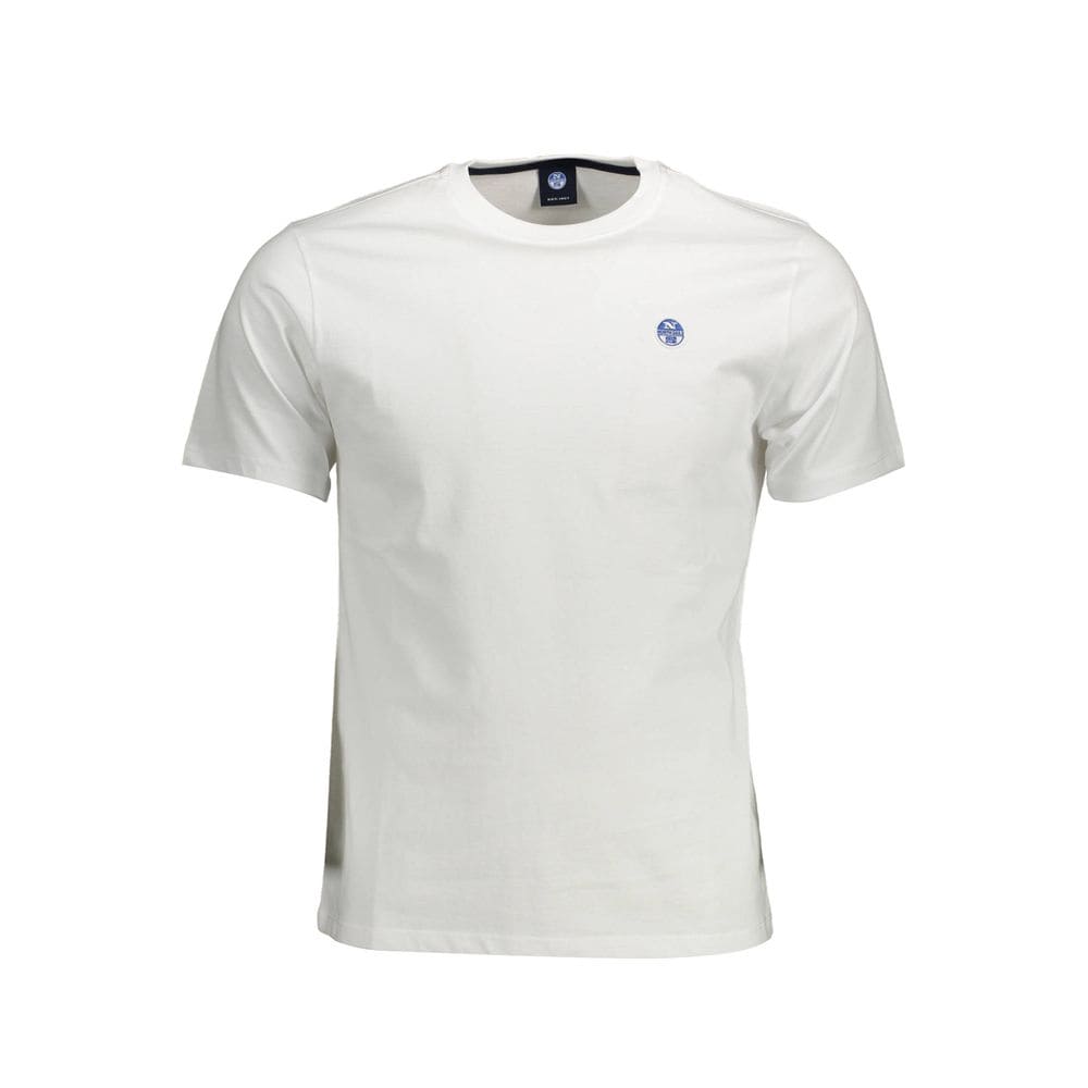 Camiseta elegante de algodón con cuello redondo blanca de North Sails