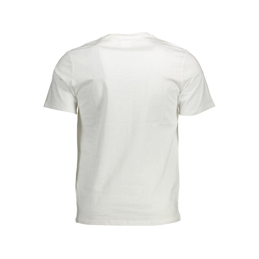 T-shirt en coton blanc à col en V classique Levi's