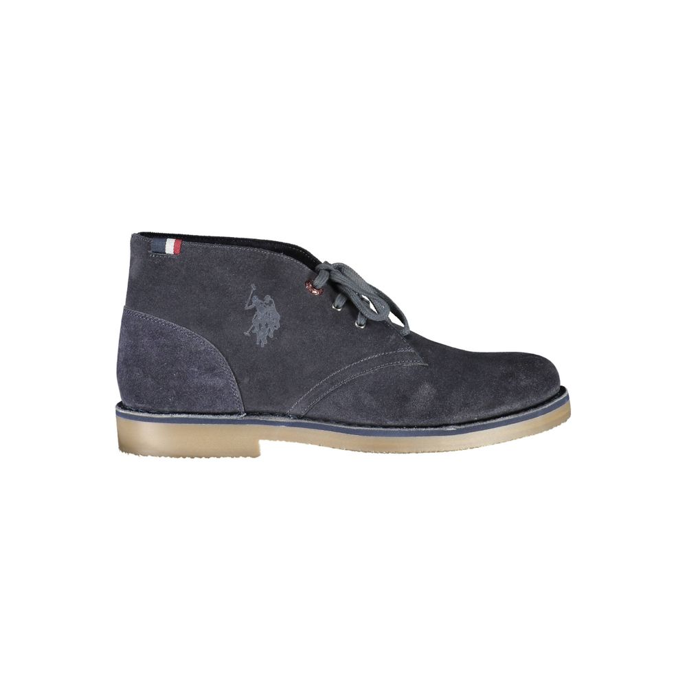 Bottines bleues sophistiquées avec logo US POLO ASSN.