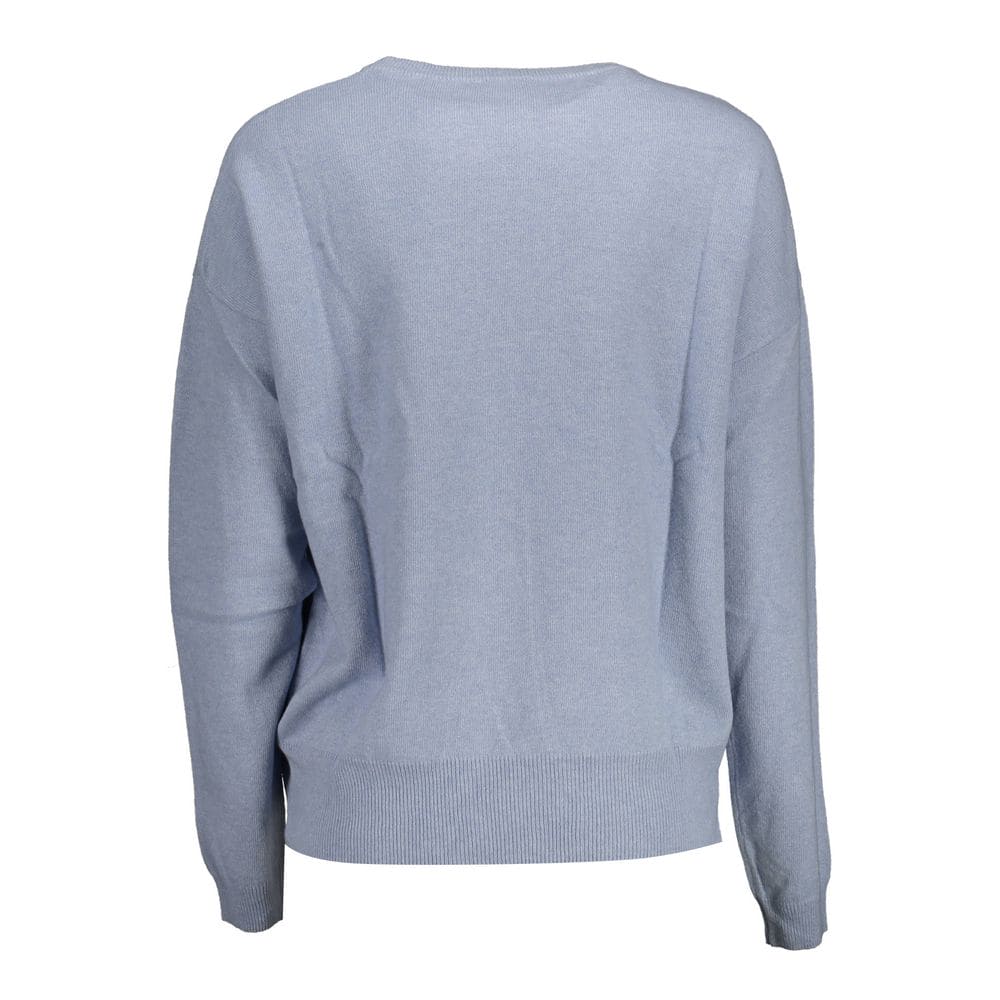 U.S. POLO ASSN. Elegant Light Blue Embroidered Sweater