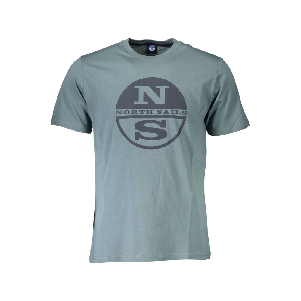 Camiseta de algodón verde con logotipo y estampado elegante de North Sails