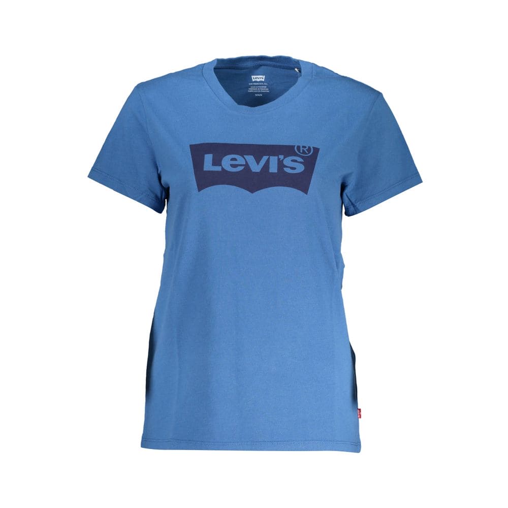 T-shirt élégant en coton bleu Levi's avec imprimé classique