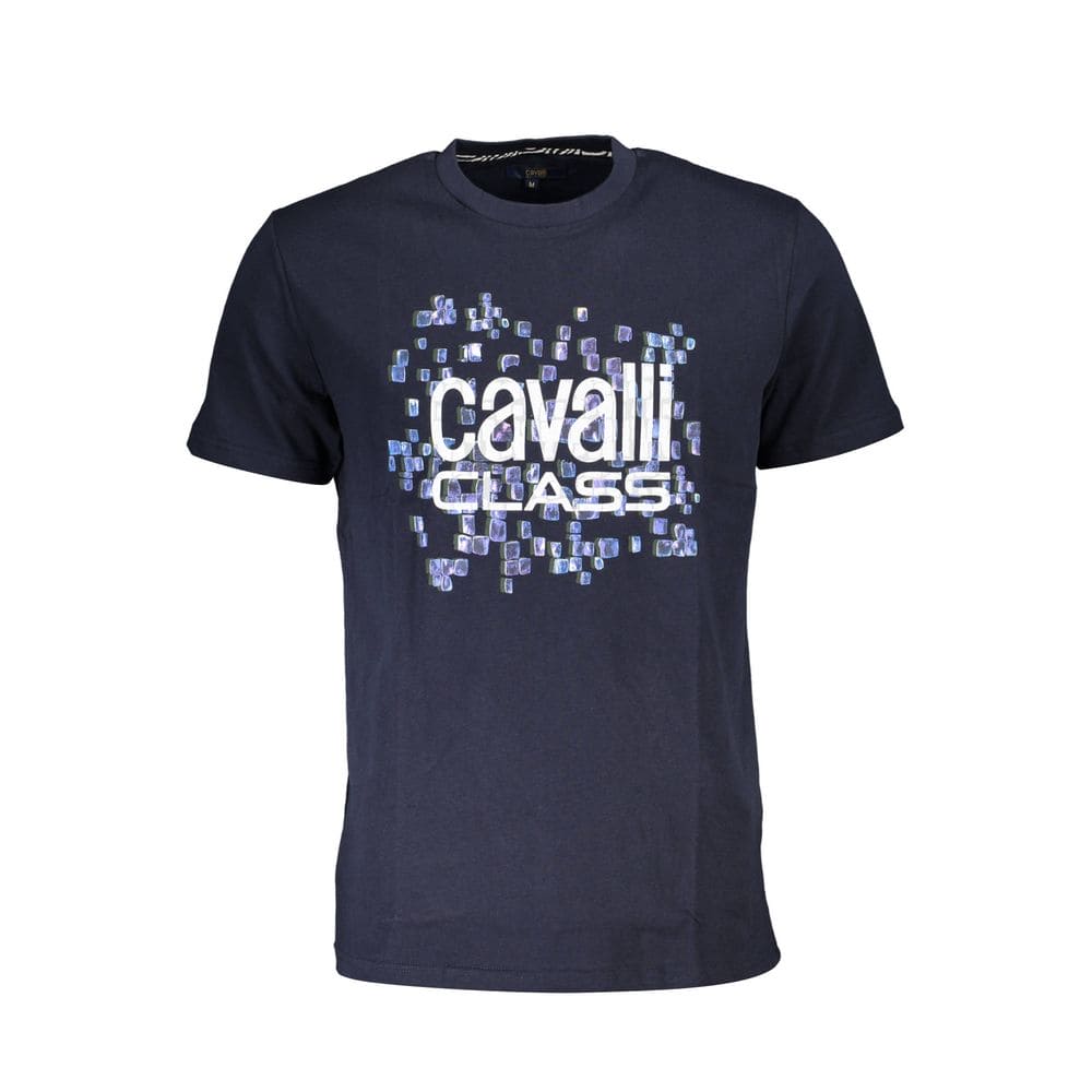 T-shirt en coton bleu Cavalli Class