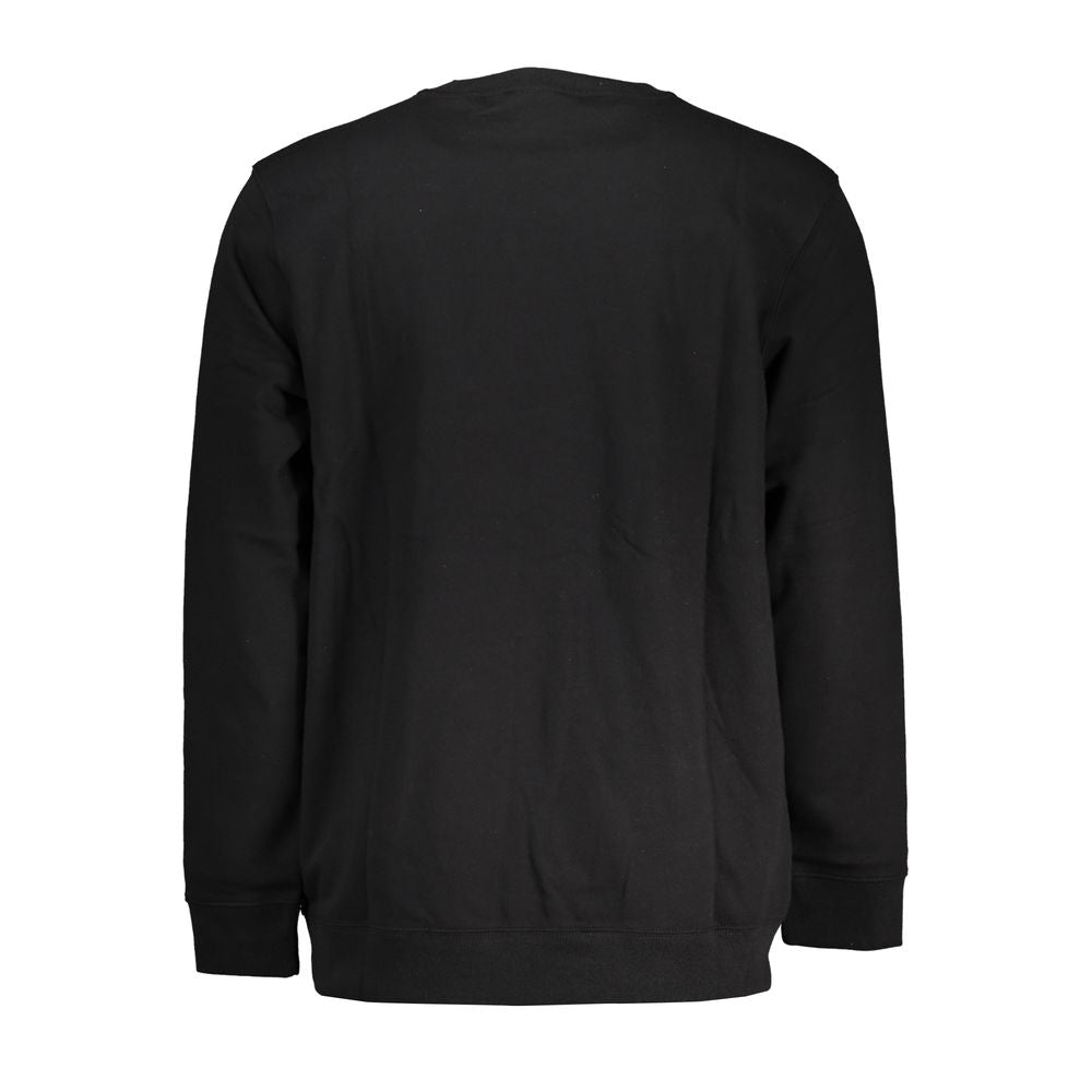 Sweat-shirt Vans en coton noir élégant avec logo imprimé