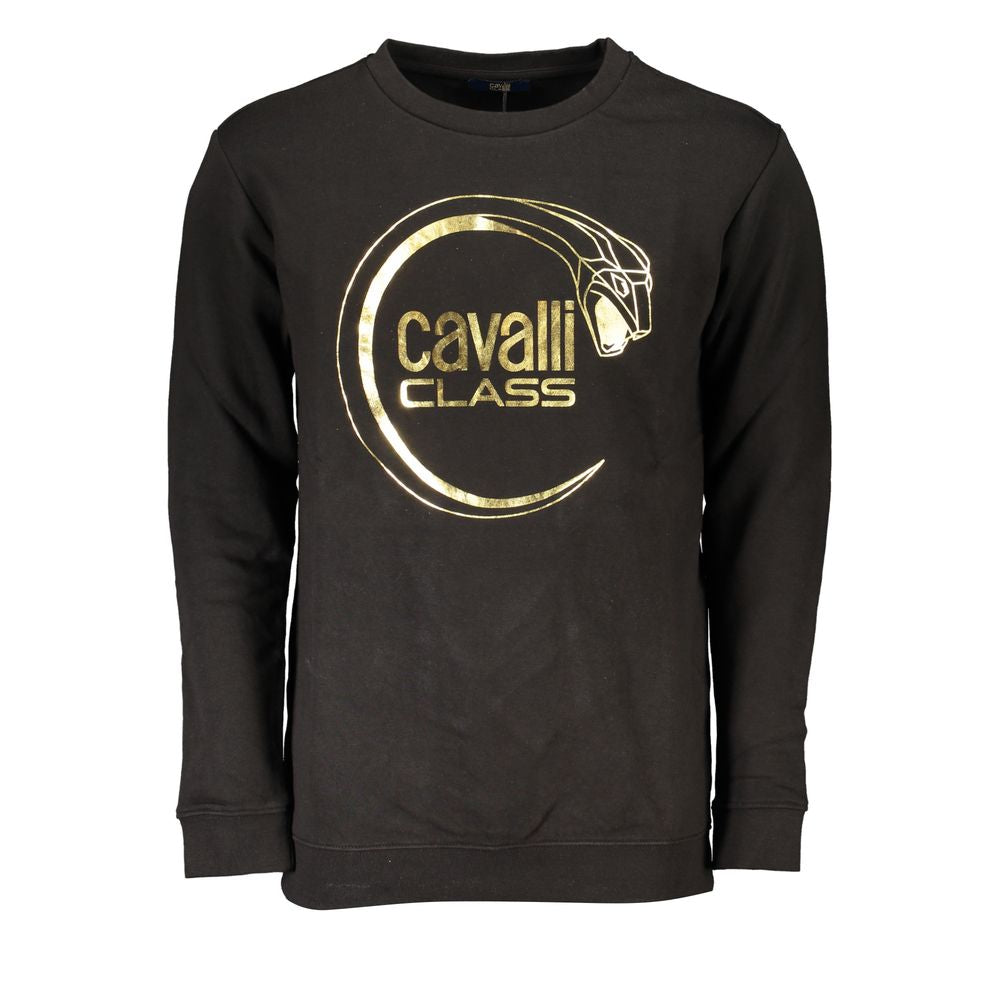 Pull en coton noir de la collection Cavalli Class