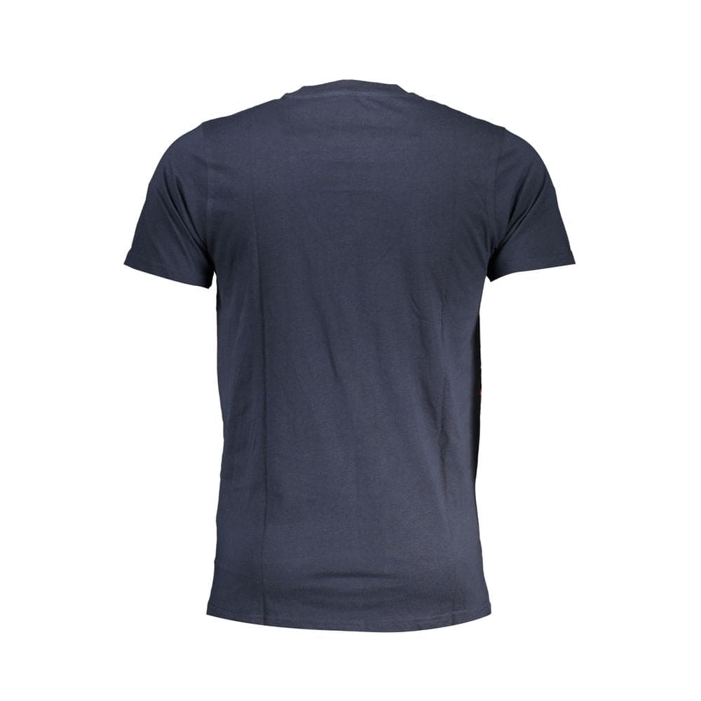 Camiseta de algodón azul Cavalli Class