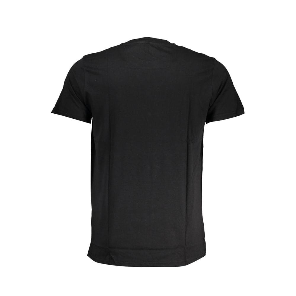 Camiseta de algodón negra Cavalli Class