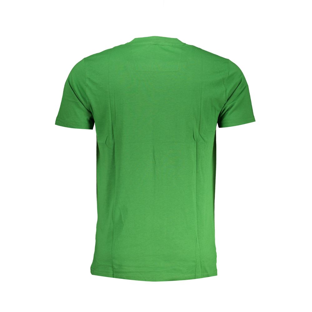 Camiseta de algodón verde Cavalli Class