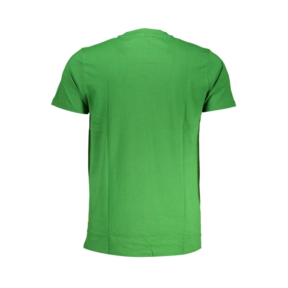 Camiseta de algodón verde Cavalli Class