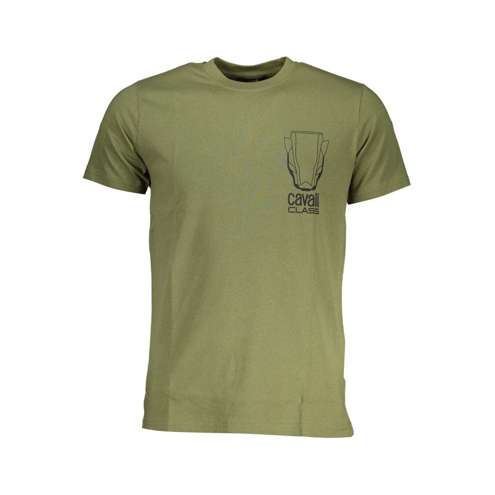 T-shirt en coton vert Cavalli Class