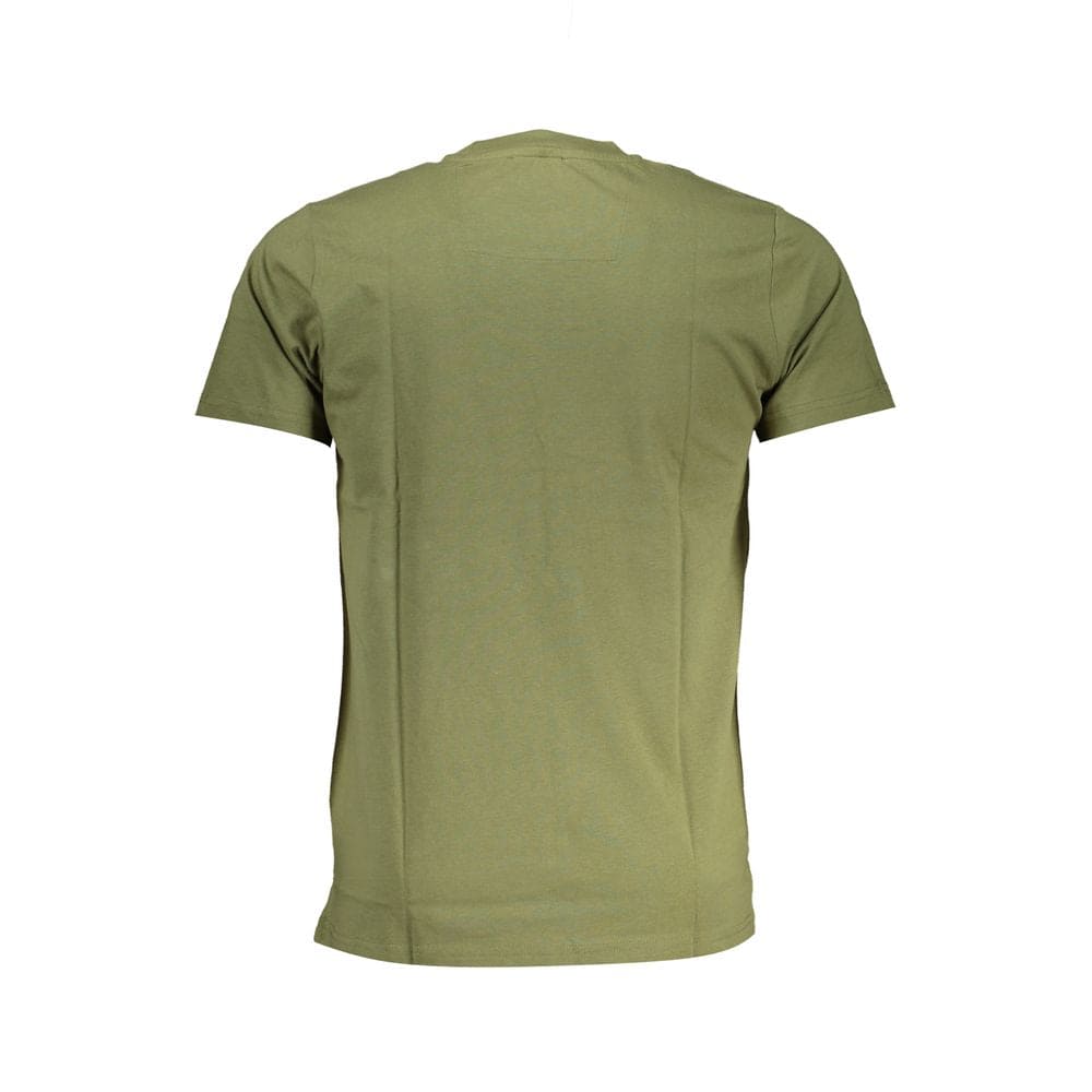 Camiseta de algodón verde Cavalli Class