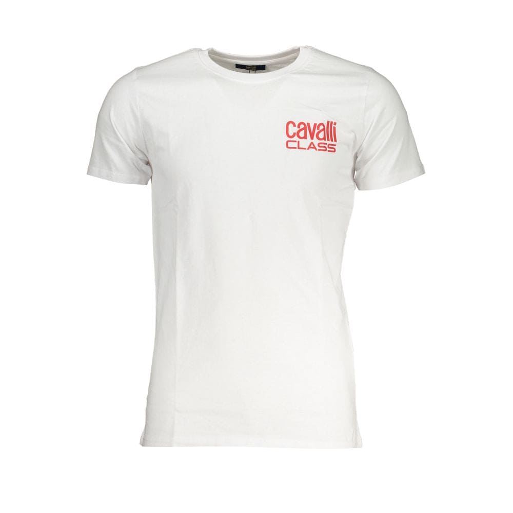 T-shirt en coton blanc Cavalli Class