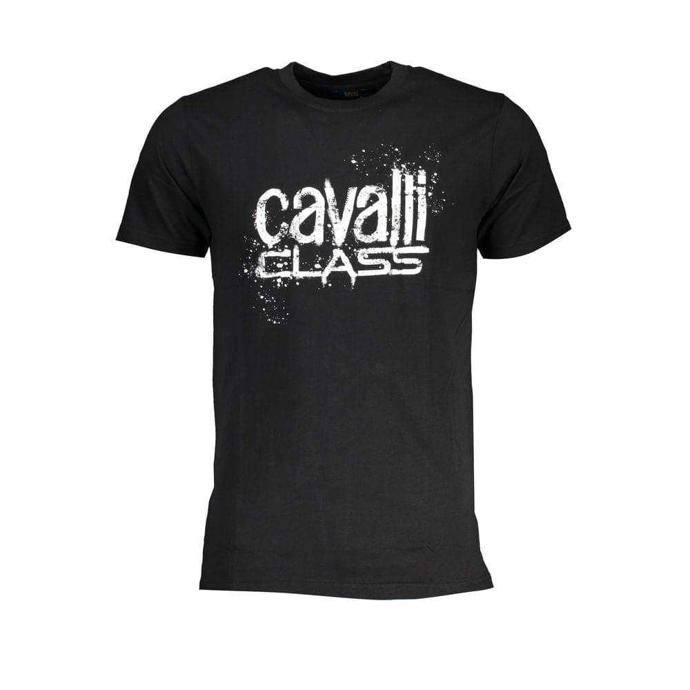 T-shirt en coton noir Cavalli Class