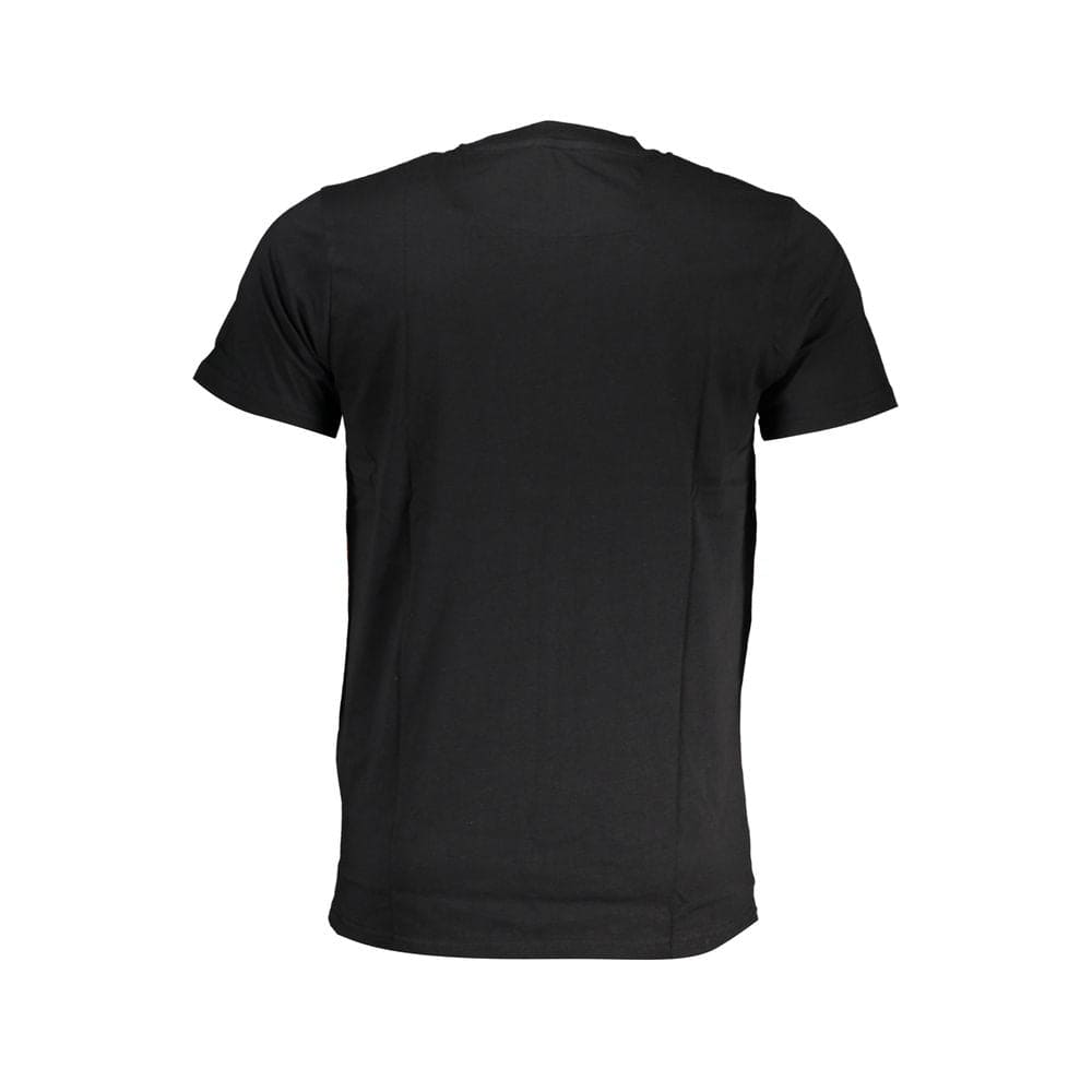 Camiseta de algodón negra Cavalli Class