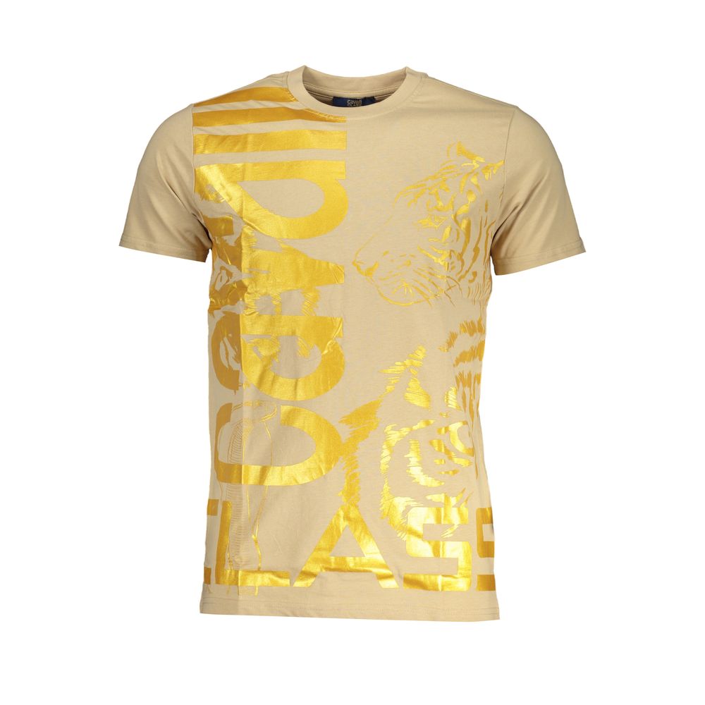 T-shirt en coton beige Cavalli Class