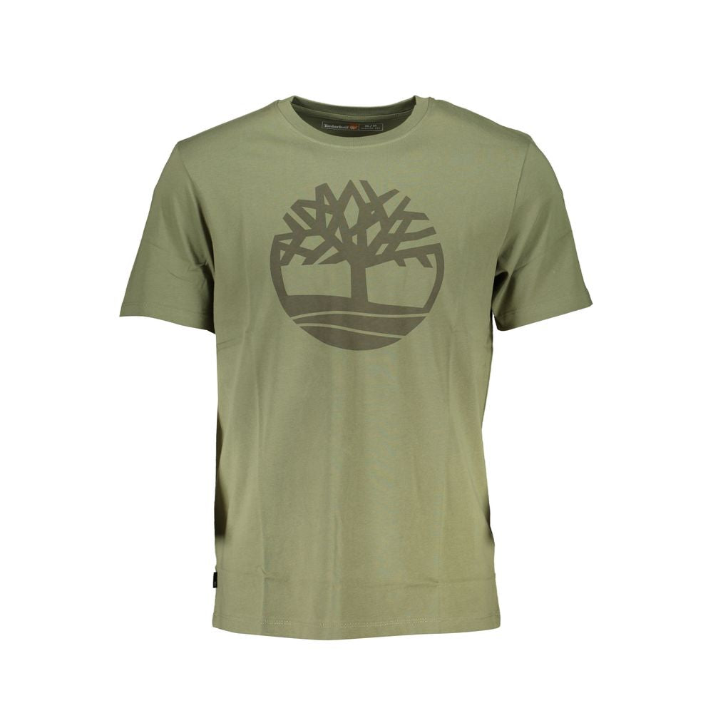 Camiseta de algodón verde Timberland